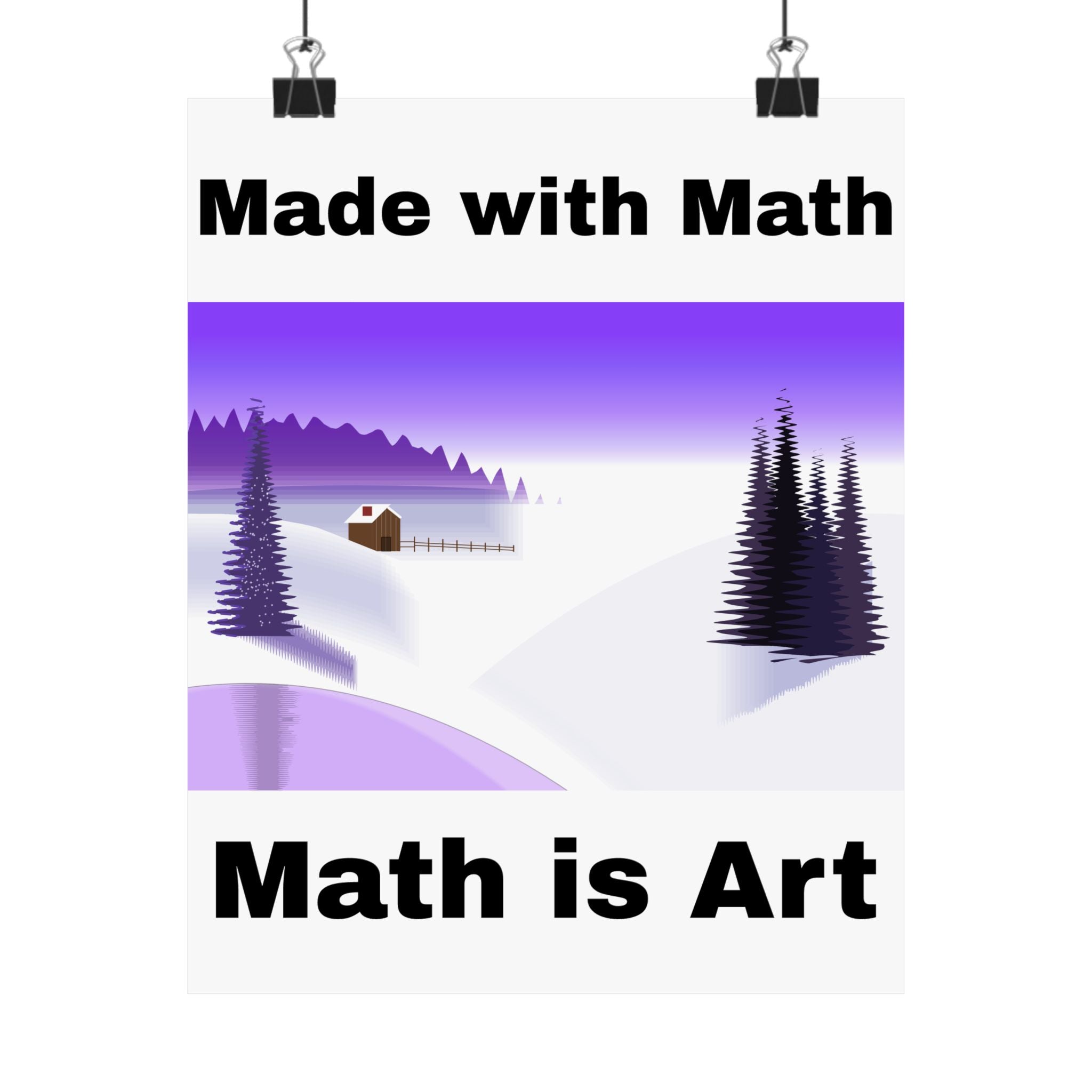 Winter landscape -- Vertical Posters