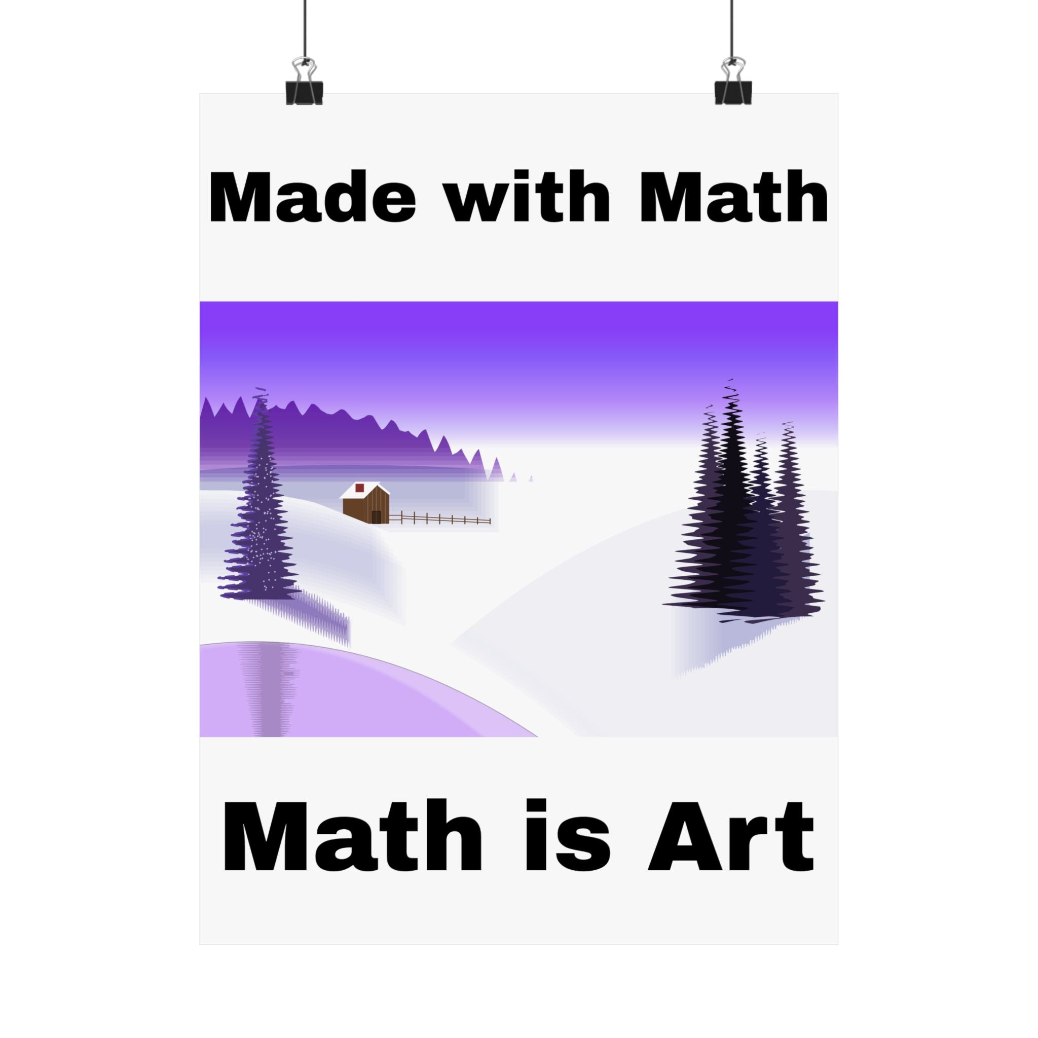 Winter landscape -- Vertical Posters