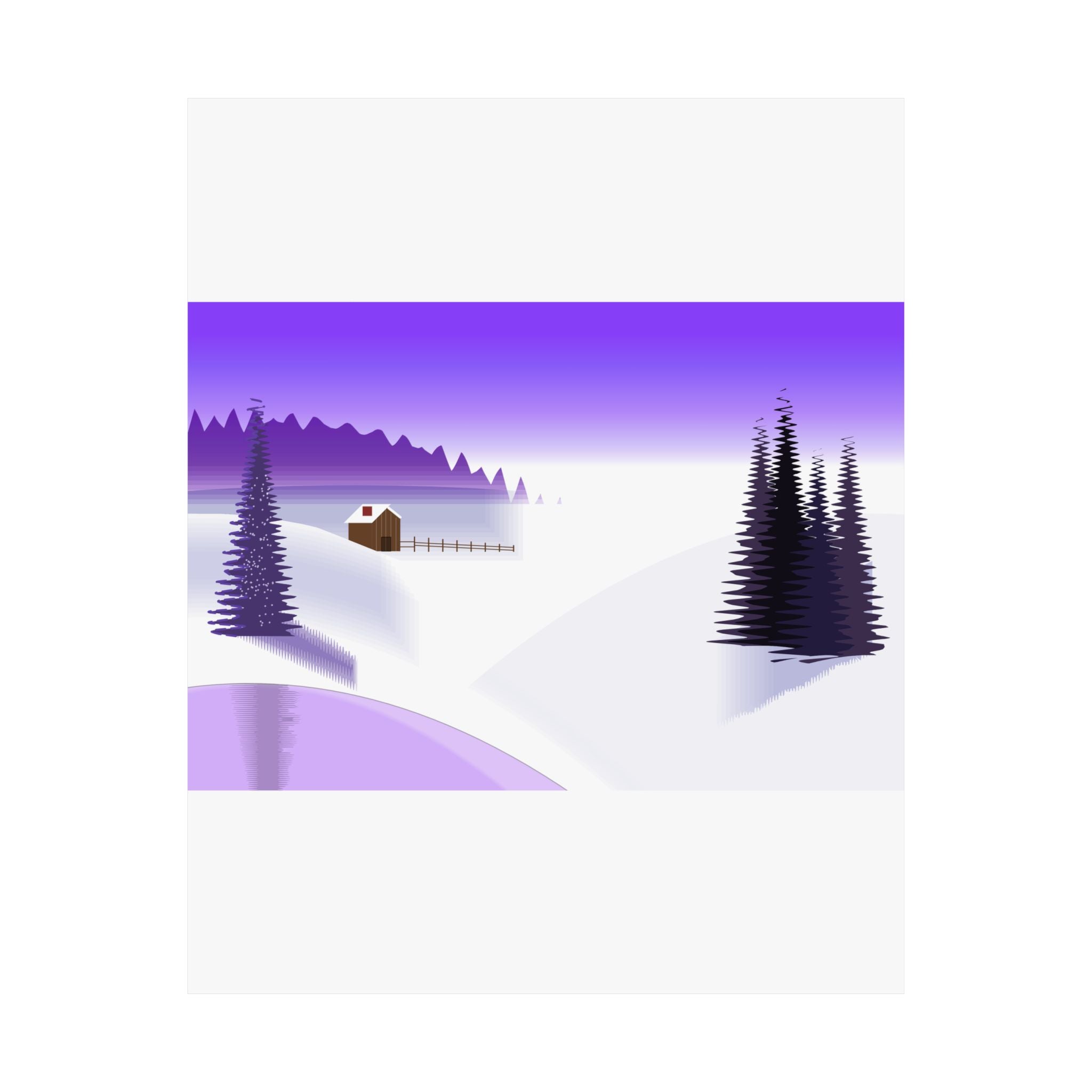 Winter landscape poster--no text