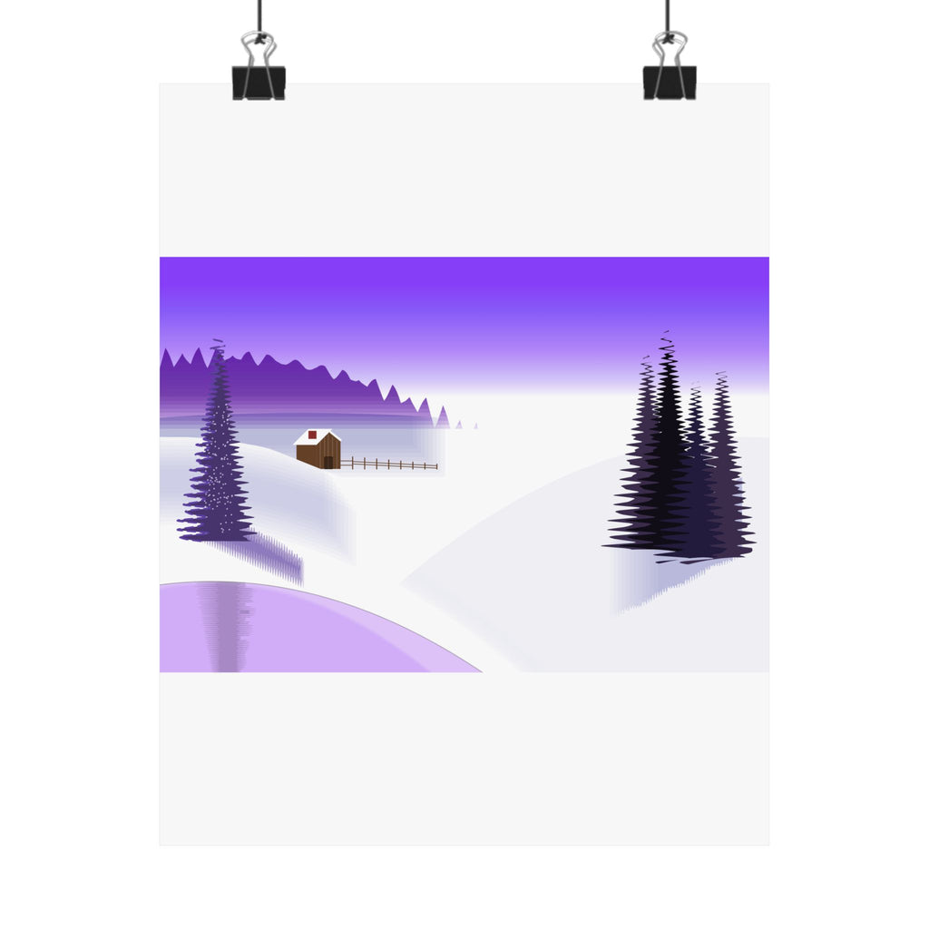 Winter landscape poster--no text