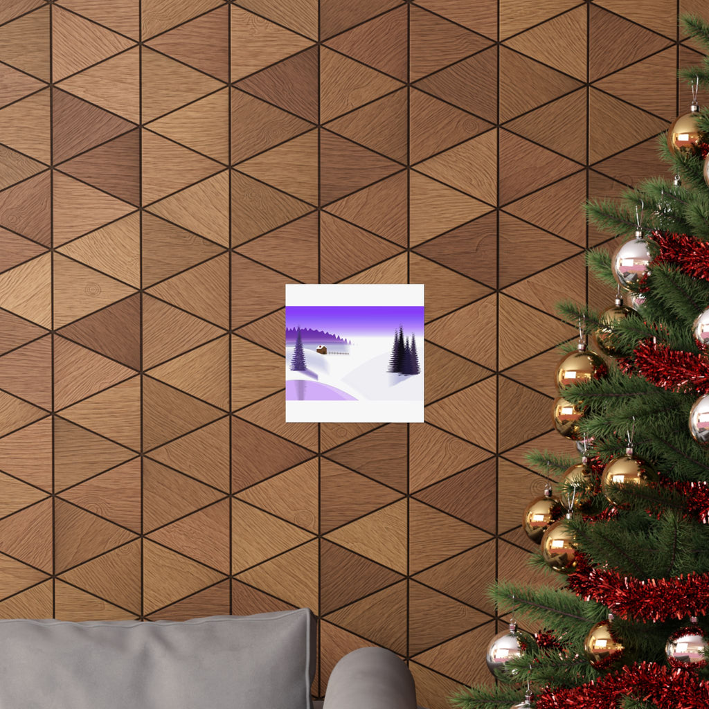 Winter landscape poster--no text