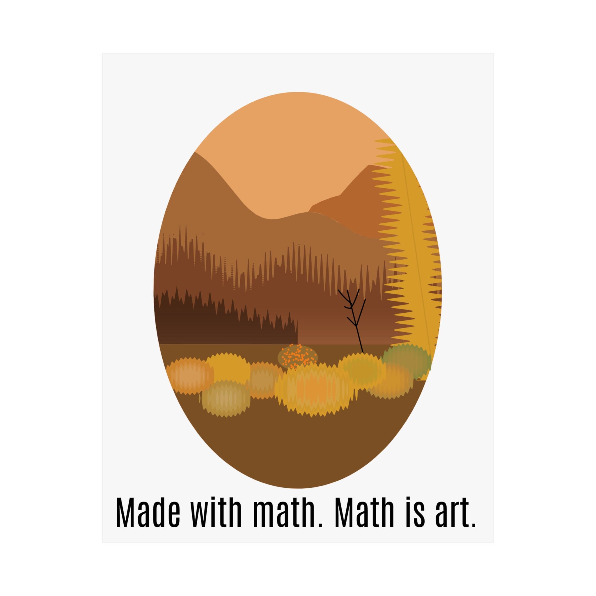 Fall Ellipse Poster